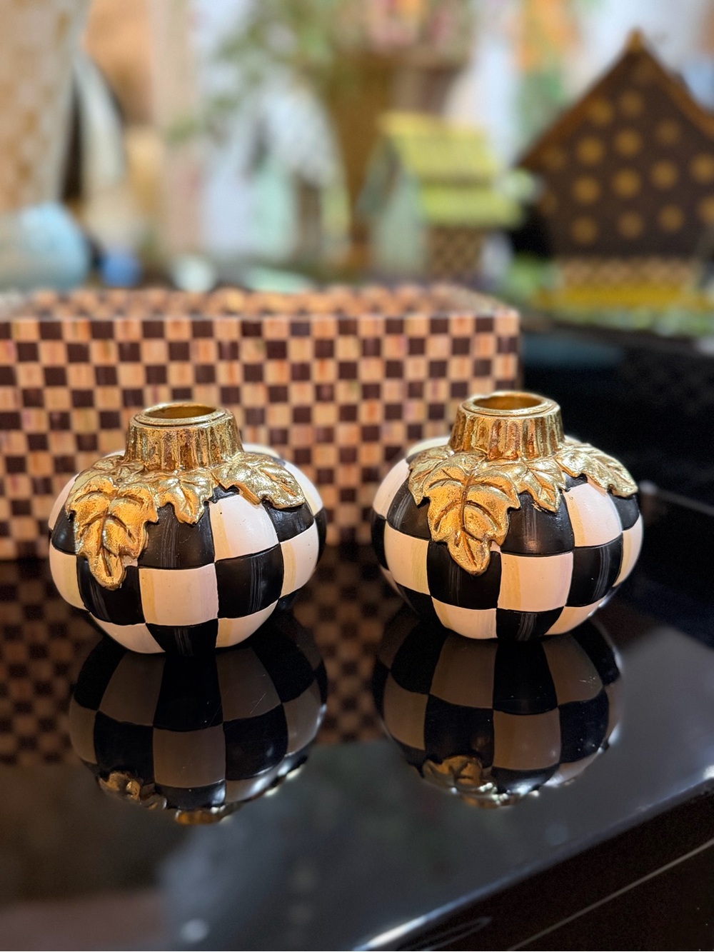 Mackenzie Childs Pumpkin Candle holder